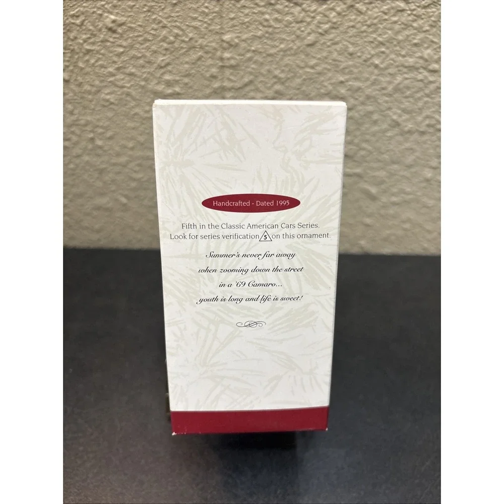 1969 Chevrolet Camaro Hallmark Keepsake Ornament Collector's Series #5 NIB - Picture 2 of 2